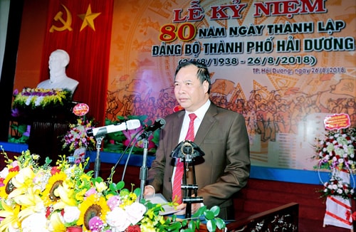 Kỷ niệm trọng thể 80 năm ngày thành lập Đảng bộ TP Hải Dương